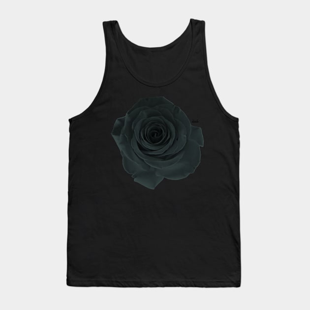 Black Rose Tank Top by RaphaelWolf